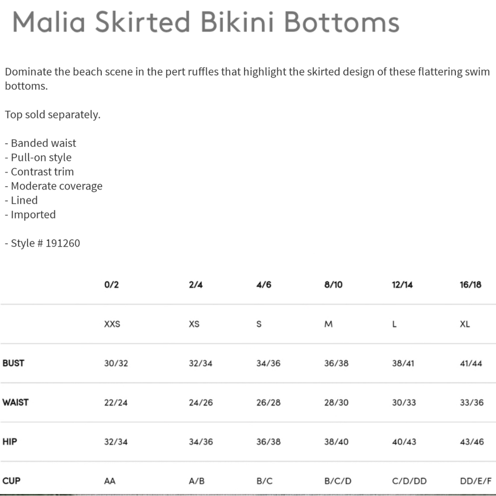 Robin Piconne Malia Skirted Bikini Bottom Ruffle - Picture 5 of 6